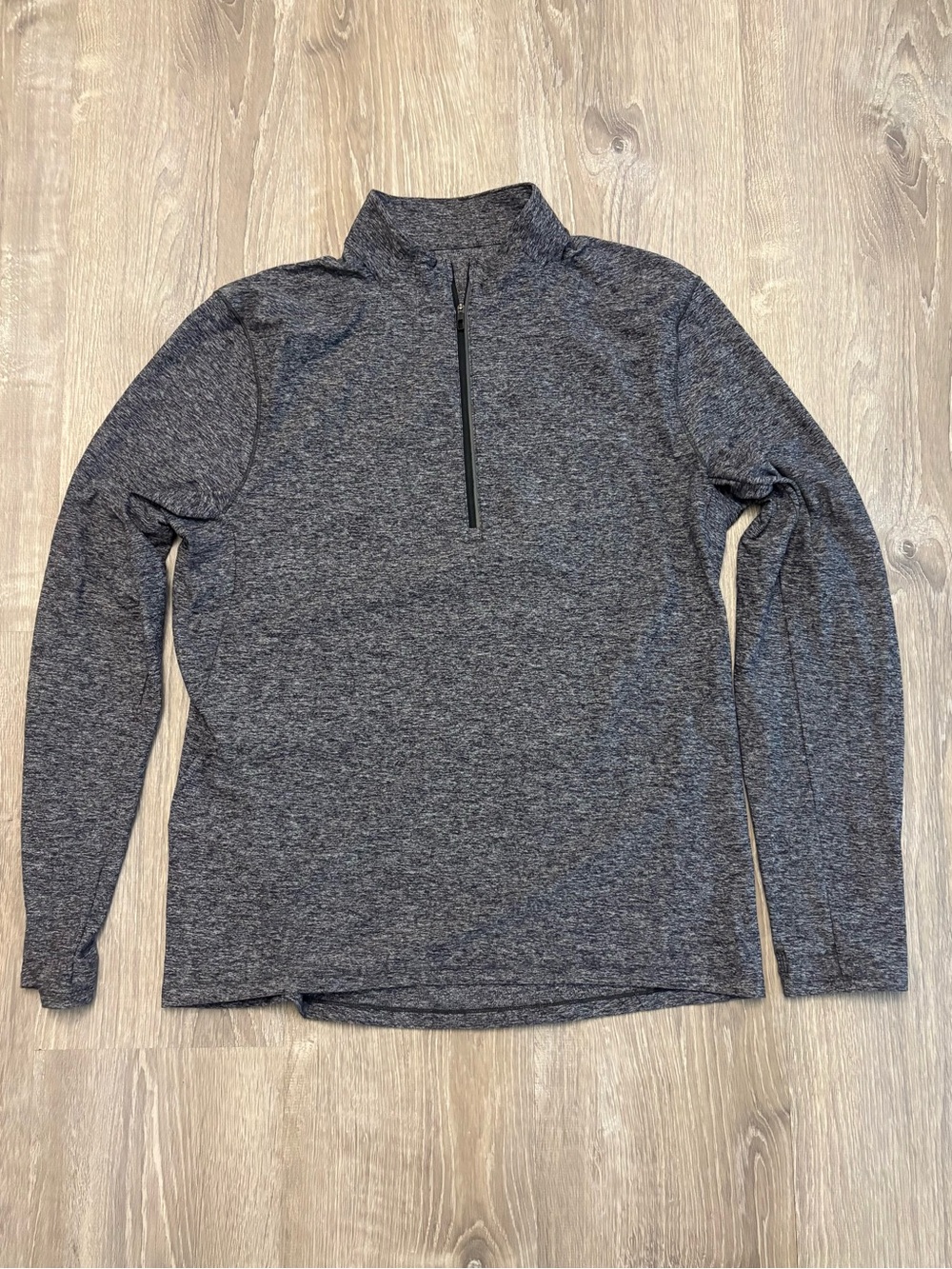lululemon athletica Men’s Long Sleeve Quarter-Zip Pullover - Heather Charcoal
